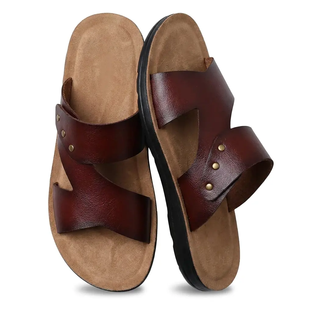 【Back To School】Men's Casual Summer Open Toed Sandals - Premium Microfiber Upper, Lightweight PU Sole, Soft Comfortable Slip-On Thong, Breathable Beachwear Clogs