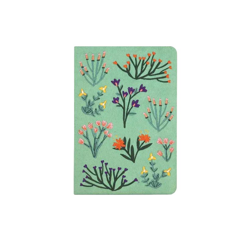 Petite Blooms Embroidered Journal