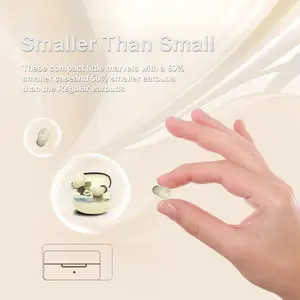 MSHUKCOE Sleep Earbuds Lightweight Headphones Mini Sleep Earphones with Mic Compact Design for Side Sleepers Comfortable In-Ear Buds Noise Blocking for Reading Sports Black