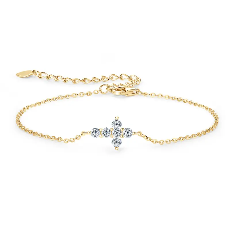 Classic Cross Bracelet [K Gold]