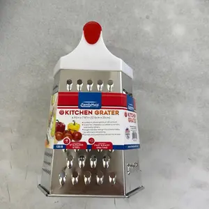 Rallador metálico de 6 diferentes medidas  de queso y verduras