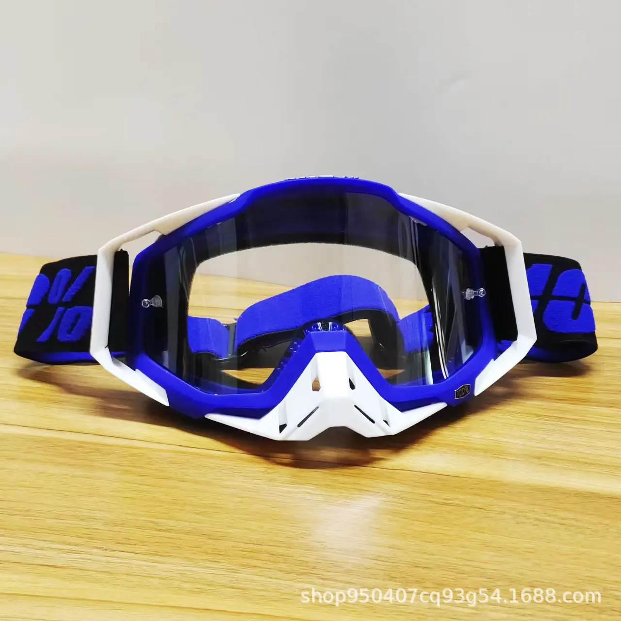 60 Blue Frame White Nose   Transparent F