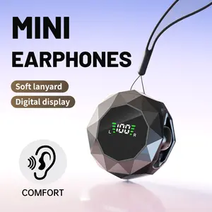 Wireless sleep earphones, mini Bluetooth earphones, wireless 6.0, LED digital display, in ear noise reduction, high-definition sound quality, comfortable to wear, compatible with iOS and Android, suitable for gift giving noise reduction earphones long