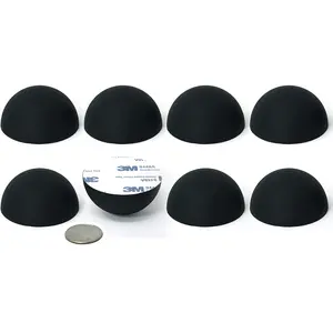 Speaker Isolation  (8-Pack, 2") - Non-Skid Adhesive Pads for Turntable, Subwoofer & Audio Equipment - Anti-Vibration Damping, 20 Duro Rubber