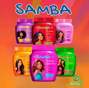 Samba Nourishing Hair Masks with Aloe Cacau Vitamin C Keratin Ceramides Repair 1000g Each Bottle with Açaí Oil