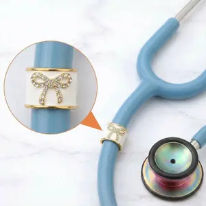 Time to Sparkle Bow Stethoscope Charm