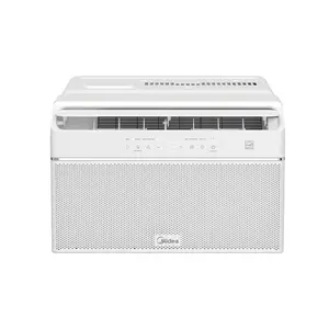 Midea U-Shaped Smart Window Air Conditioner 12,000 BTU Like New Certified Renewed Condition Ultra Quiet Inverter Tech Energy Star Efficiency SmartHome App Support WiFi Enabled Cooling for Large Rooms Easy Install Design High Performance Cooling Unit