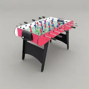 Soccer Table Foosball Football Game Table for Indoor Family Activities 48"x24"x31" Easy Assembly Storage Kids Toys with MDF Wood PVC Panels & Hollow Steel Bar