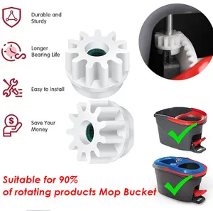 Spin Mop Bucket Pedal Bearing Replacement, One Way Clutch Gear for Spin Mop Bucket Repair, Compatible with O-Cedar EasyWring Accessories