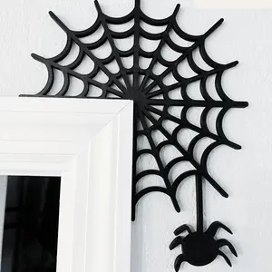 Spider Web Halloween Decoration Door Decor Spooky Spider Web Wall-mounted Bedroom Modern Minimalist Ornaments