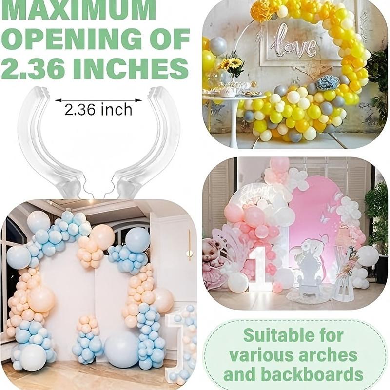 10 Pack Large Balloon Arch Clips Plastic Transparent Backdrop Spring Clamps 3.5 Inch Heavy Duty Clip for Balloon Arch Kit Birthday Decoration Crafts Woodworking Photography Studios Balloon Party Supplies