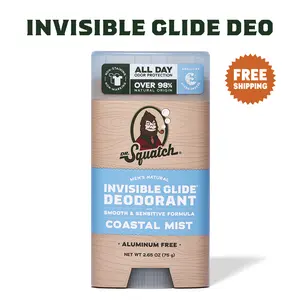 Dr. Squatch Invisible Glide Natural Deodorant - Body Care for Men