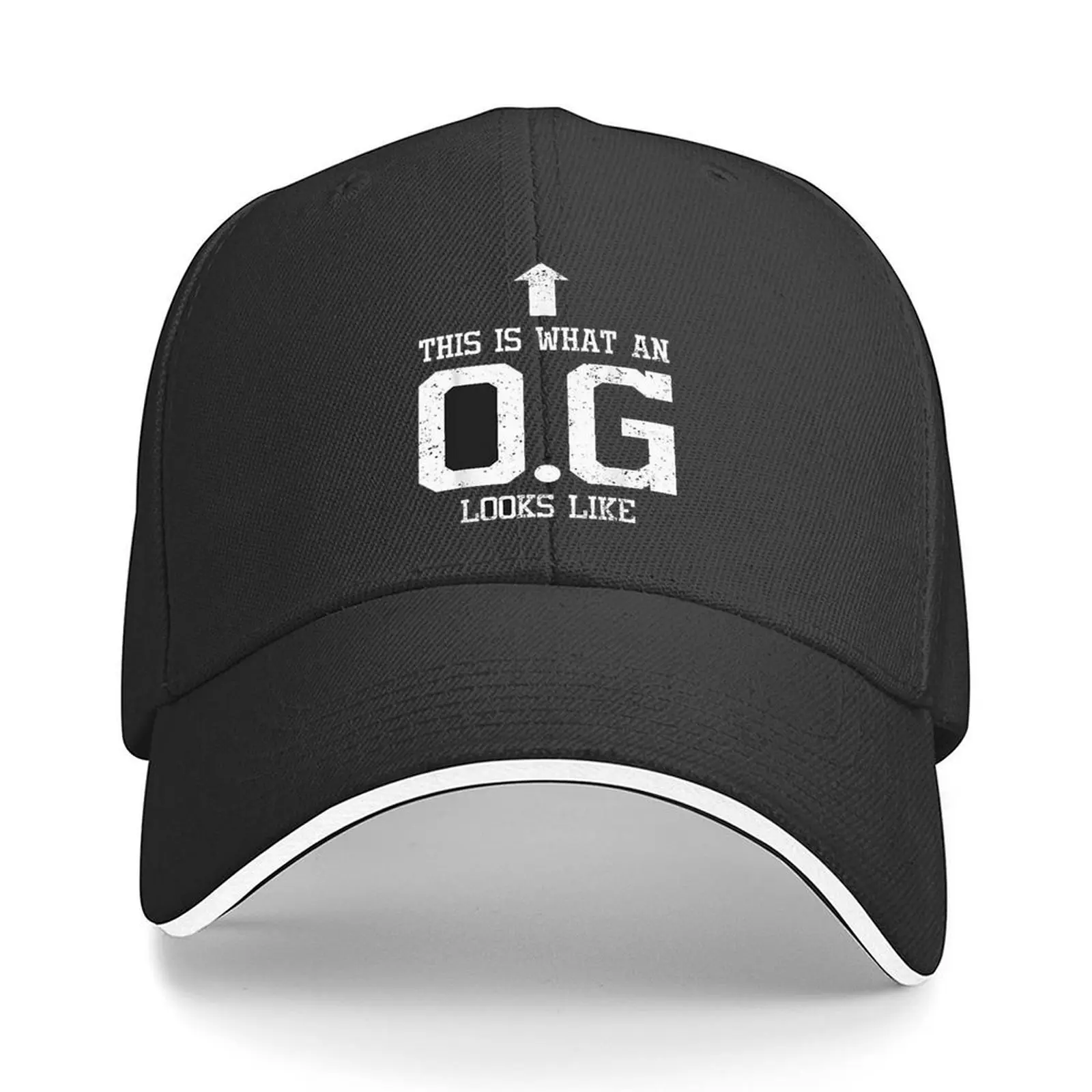 OG Original Gangster TT2 Premium Graphic Logo Baseball Cap - Sandwich Design, Adjustable Hat, Unisex Casual Hat for Dads, Sports & Outdoor Accessory
