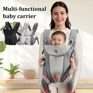 Multifunctional Breathable Baby Carrier Backpack, Easy Cross Carry Design, Lightweight Polyester Fiber, Ergonomic Fit, Perfect for Outdoor Use