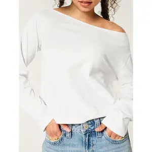 Multi-Way Long Sleeve Off Shoulder T-Shirt