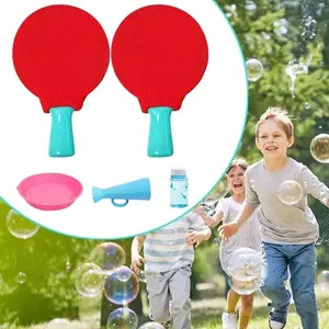 Ping Pong Bubble Toy Effortless Giant Bubbles Safe Bubble Maker for Kids Families Outdoor Bubble Fun