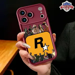 Cool Cartoon Game Character Aesthetic Pattern Case for iPhone 17 16 15 14 Pro Max 13 12 11 XR XS Plus Air Slim Shockproof Anti Drop Protective Durable TPU Phone Cover