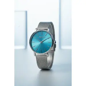 Invicta Angel 48844 Starlight Sky Blue Sunray Dial 38mm Steel Mesh Bracelet