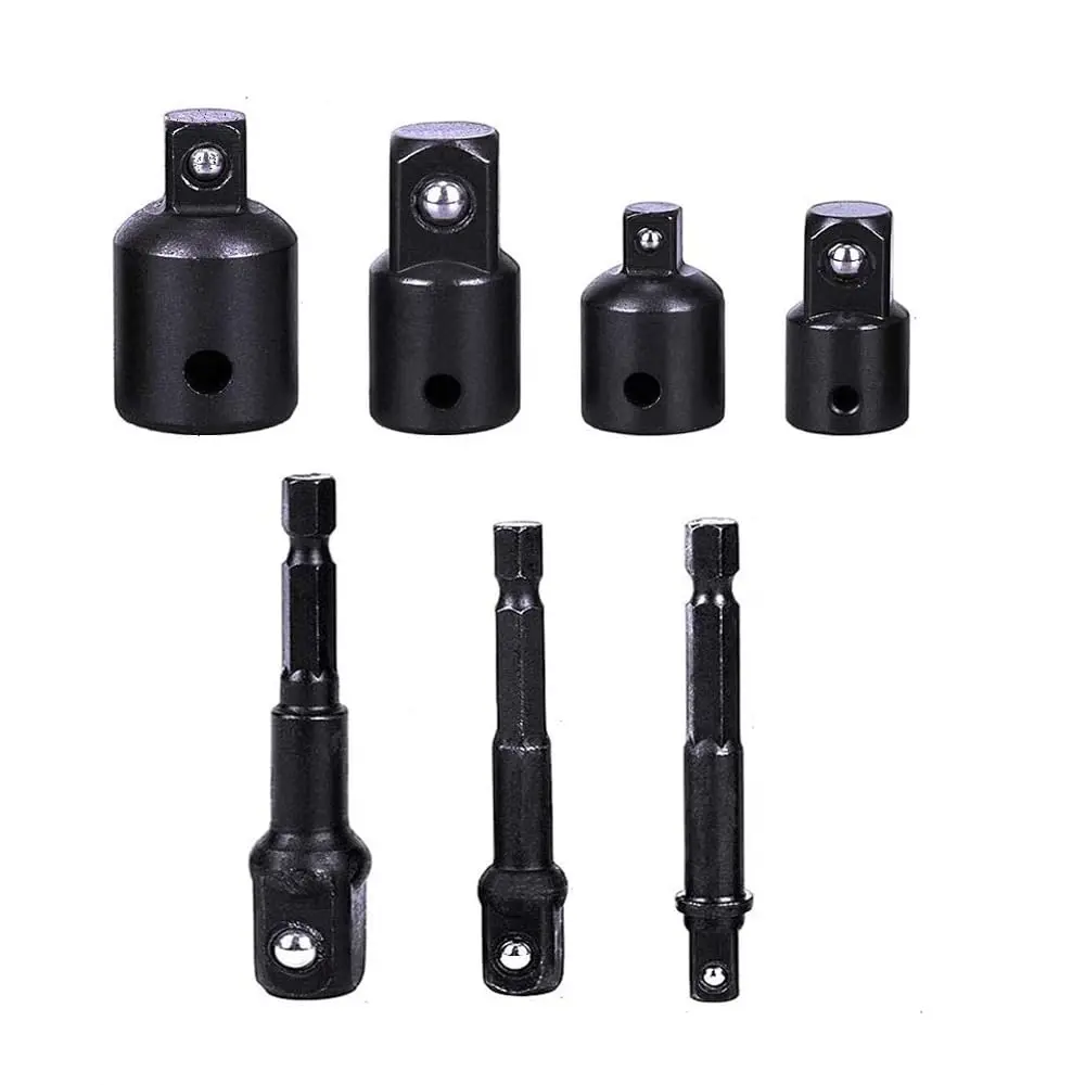 3 count Power Drill  Grade Socket Adapters Set For Power Drill 4 count  Socket Adapter and Reducer Set