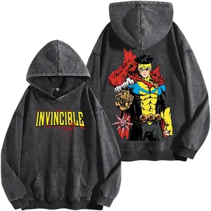 Mark Grayson- Invincible Invincible Story Washed Hoodie, Shirt Invincible Ss4, Mark Grayson Invincible Hoodie Sweatshirt, Men Shirt Cotton Fabric streetwear lover graphic tee
