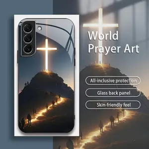 Suitable for [Galaxy S22 + 5G] personalized art creative business high-end anti-drop glass mobile phone case affordable anti-drop anti-fingerprint 995