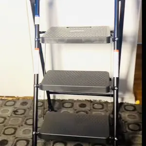 Heavy Duty Step Ladder, Lightweight Foldable Stool for Adults, Small Ladder Ideal for Kitchen and Home Use, Durable Folding Step Stools, Portable Kitchen Ladders with Sturdy Constructio