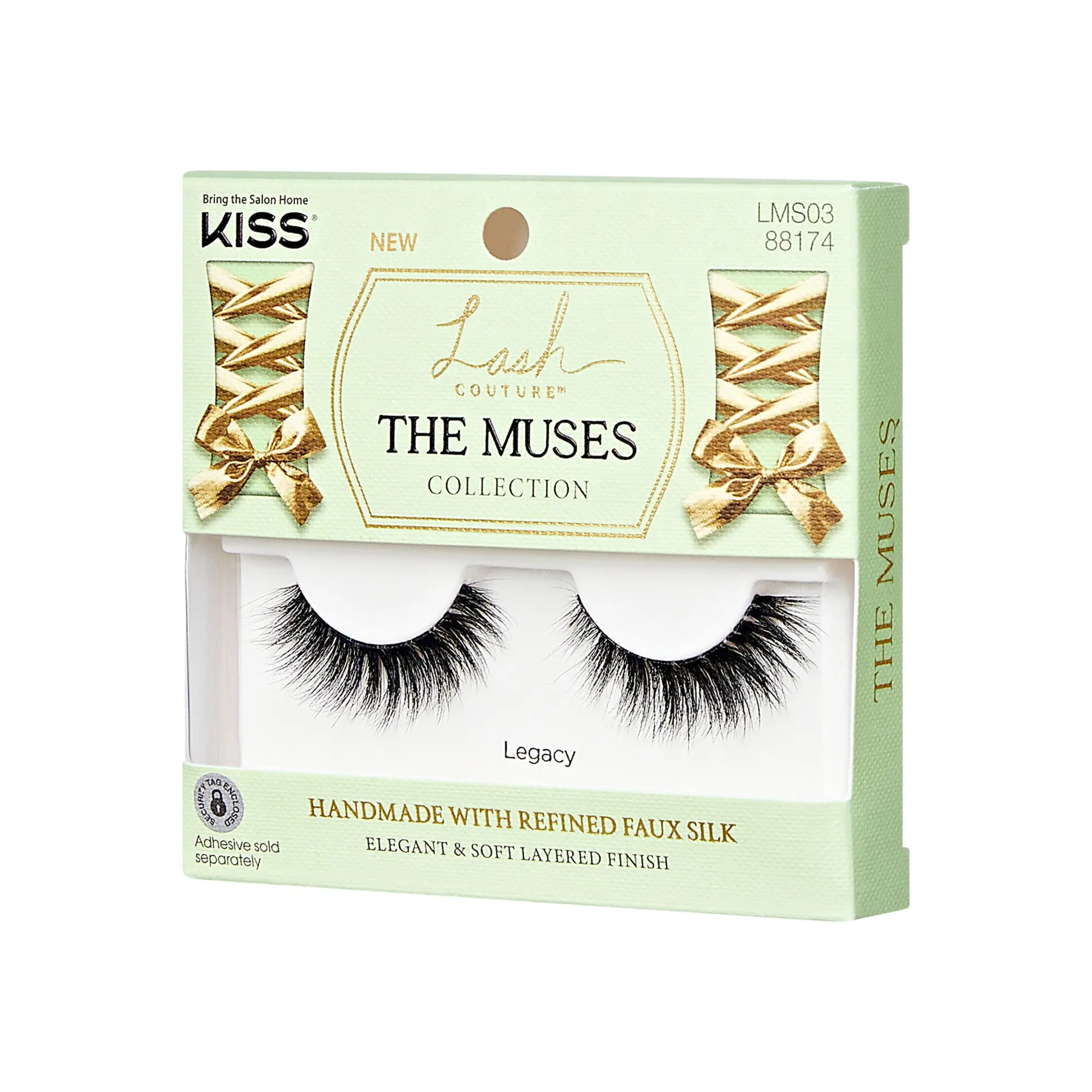 Kiss Lash Couture The Muses Collection False Eyelashes - Legacy | 1 Pair, Strip Lashes, 12mm Kiss Lash Couture The Muses Collection False Eyelashes - Legacy | 1 Pair, Strip Lashes, 12mm