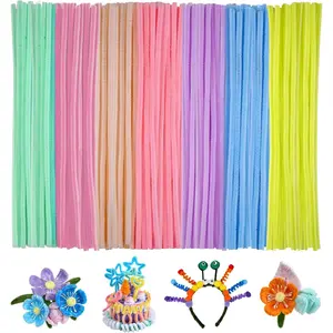 Pipe Cleaners, 200 count Chenille Stems, Multi-Color Pipe Cleaners Craft, Fuzzy Sticks Craft Supplies, Arts and Crafts for Creative  DIY Project Decorations(7 Macaron Colors)