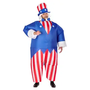 Uncle Sam Inflatable Adult Costume | One Size Uncle Sam Inflatable Adult Costume | One Size