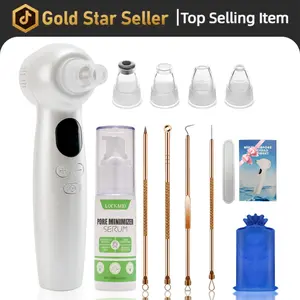 Hot Cold Facial Device 4-Mode Vibration for Blackhead Removal and Pore Minimizing Rechargeable Skincare Tool for Deep Cleansing and Soothing,valentine's day gifts for her/him