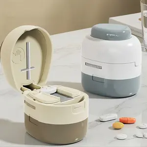 3-in-1 Pill Crusher Pill Grinder, Pill Crusher Fine Powder, Pill Crushers for Elderly with Pill Cutter and Storage, Pill Cutter Splitter for Small or Large Pills