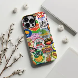 Magsafe Vintage Retro Fruit Sticker Collage Scrapbook Aesthetic Phone Case Top Trendy Phone Cases Phone Cover Hard Case Tough 2-piece Phone Case