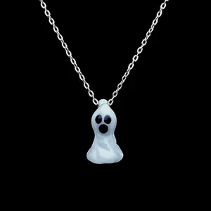 Sculpted Halloween ghost pendants