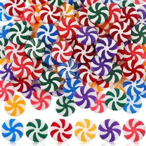 10Pcs Candy Christmas Decoration Acrylic DIY Xmas Tree Hanging Ornaments For Wedding Party New Year Gift Navidad Home Room Decor