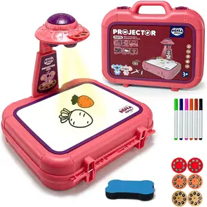 Drawing Projector, Art Sketch Projection Machine, Includes 6 Slides, 48 Projections, Color Pens, Art Marker Pen, Learning Toy for Kids 3+, Christmas Gift