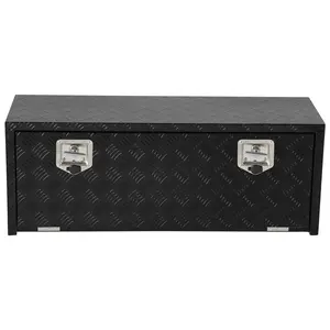 Underbody Truck Box - Heavy Duty Aluminum Underbody Storage Chest with Dual Locks, Waterproof, 18x18x36 Inch for Pickup, RV & Trailer