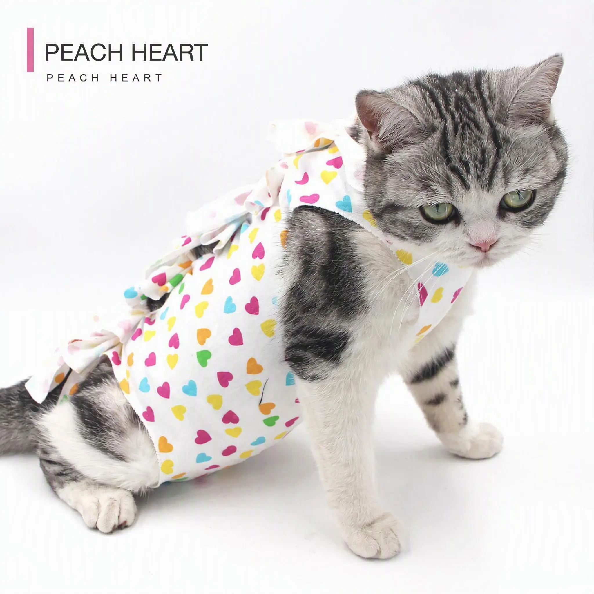 Cat Recovery Suit After Spay Neuter Surgery, Soft Modal Anti-Lick Protective Bodysuit for Cats, Breathable Post Surgery Healing Suit for Kittens & Adult Cats