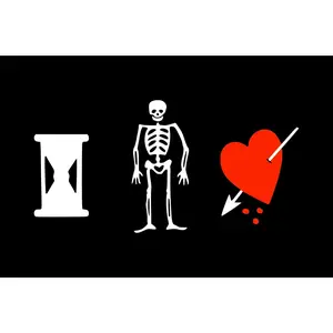 John Phillips Pirate Flag custom any size 3x5ft Wall Decoration tapestry Jolly Roger banner