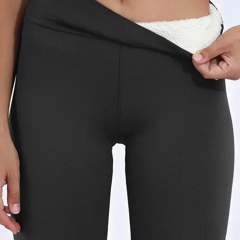 【Black Friday】Women's Casual High Waist Leggings, Fleece-Lined Bottoms for Fall & Winter, Stretchy Pants, Ideal for Outdoor Activities and Daily Wear
