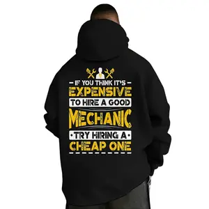 Funny Expensive to Hire a Good Unisex Hoodie, Automotive Repair Humor Hooded Sweatshirt, Blue Collar Workwear for Auto Mechanics, All-Season Casual