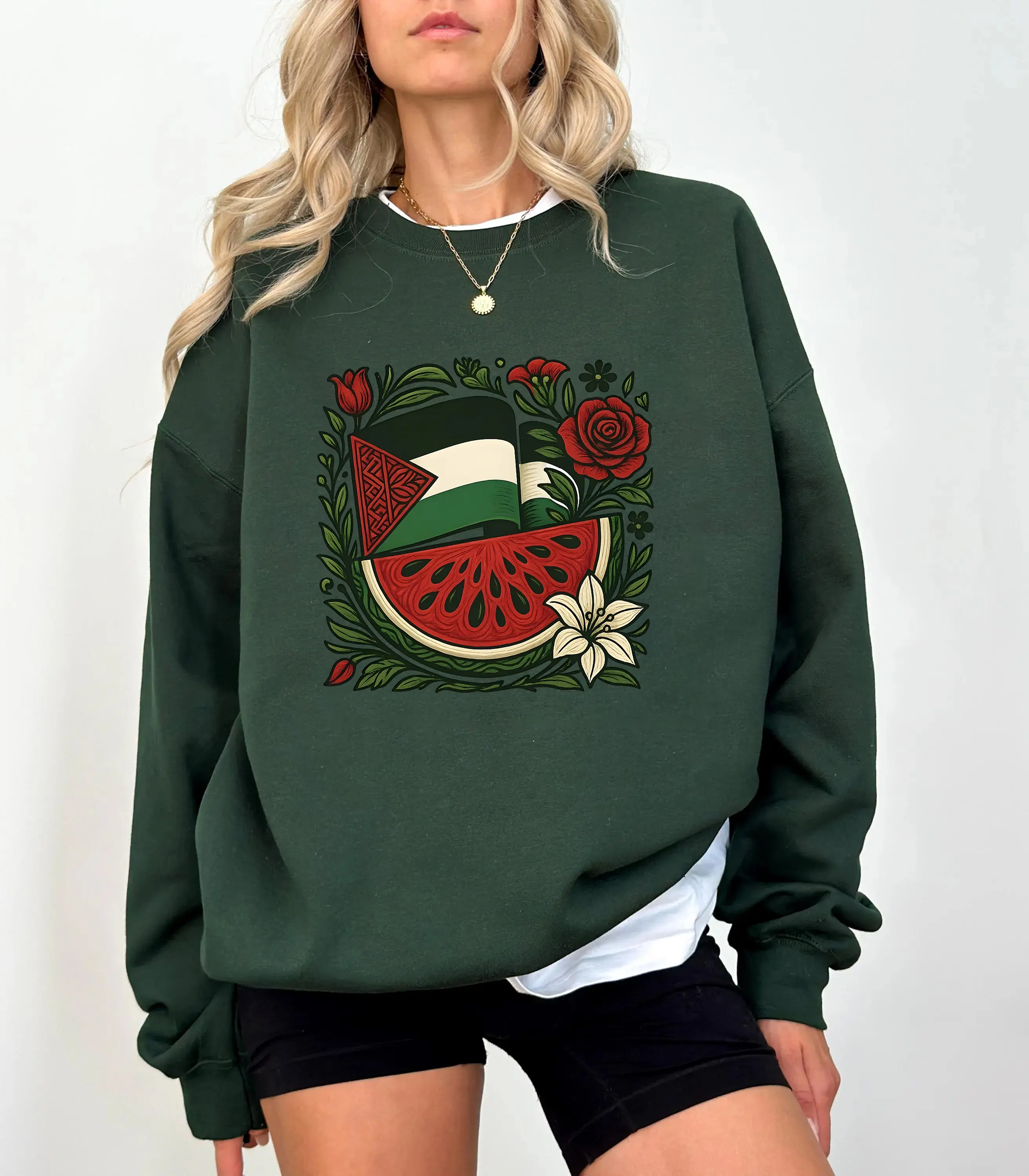 Palestine Sweatshirt, Free Palestine Sweater, Palestine Flag Crewneck, Stand With Palestine Shirt, Gaza Unisex College Tee, Palestine Gift