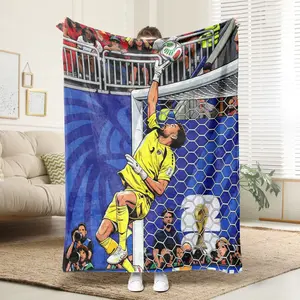 Football Vozinha ACHIEVE THE TOP Memorable Plush Blanket, Soccer Fan Gift, Bedroom Decor Family Keepsake, Cozy Daddy Present Gift Gift For Kids, Christmas Gift, Halloween Gift