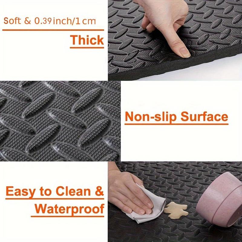 Splicing Foam Floor Mat, 20pcs Waterproof & Non-slip Floor Mat, Soft & Comfortable Floor Mat, Easy To Clean Floor Mat for Home Gym, Bedroom, Living Room