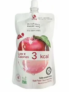 Konjac Jelly, Apple Blueberries peaches - Sugar-Free Zero Calorie & Low-Fat Satiety Snack【Value Pack】