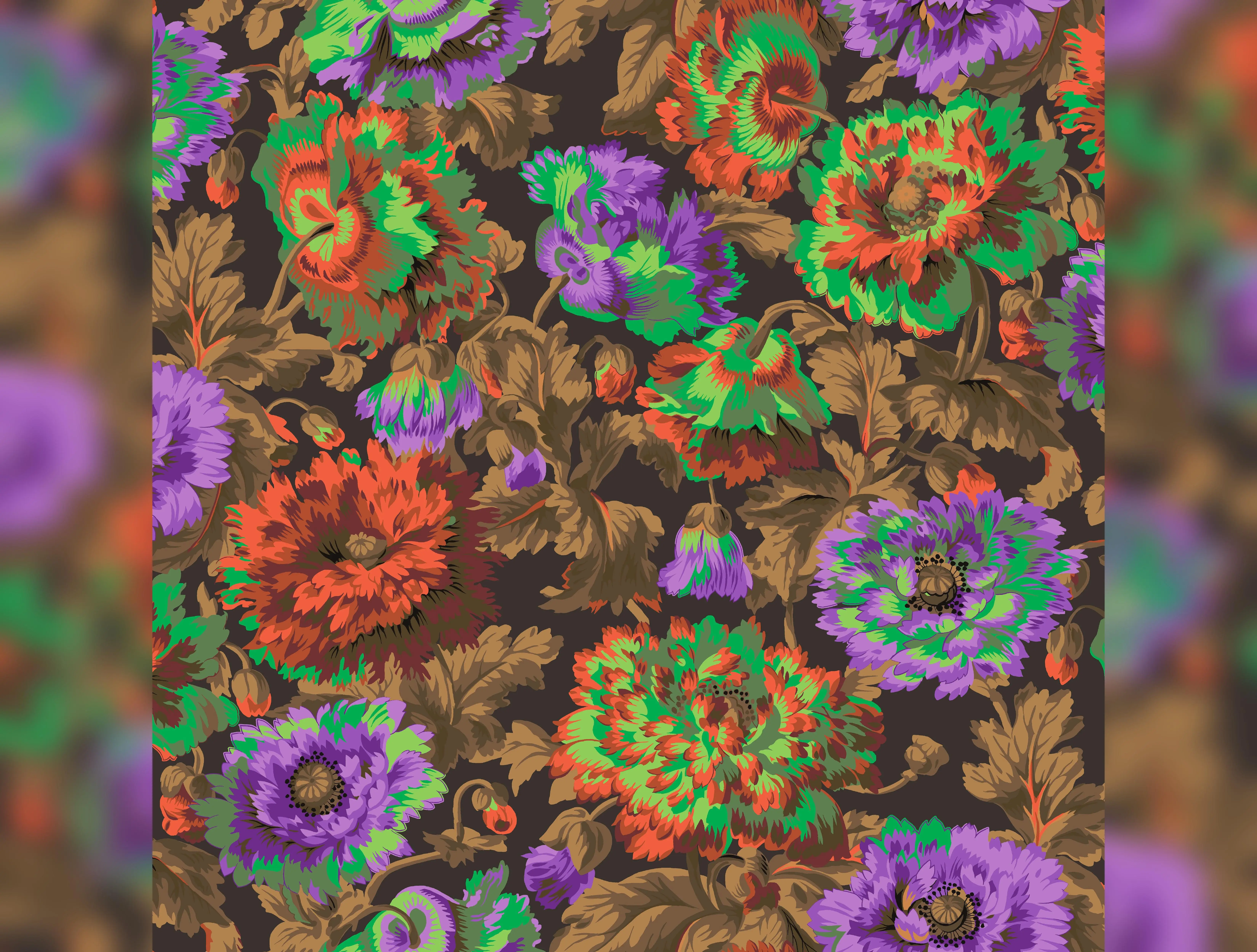 August 2025 | Rosemary - Dark by Kaffe Fassett Collective for FreeSpirit | PWPJ134.DARK