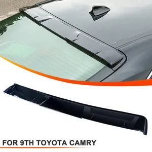 5.2'' Upgraded width Rear Window Wing Roof Spoiler M Style Custom for 9th Toyota Camry 2025+ LE XLE SE XSE Glossy Black Easy to Install Car Vehicle Exterior Upgrade Accessories