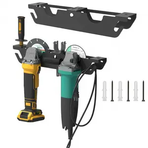 Grinder rack, Heavy Duty mechanical garage wall-mounted angle grinder storage rack, wall-mounted Power Tool Organizer, drill rack, angle grinder rack