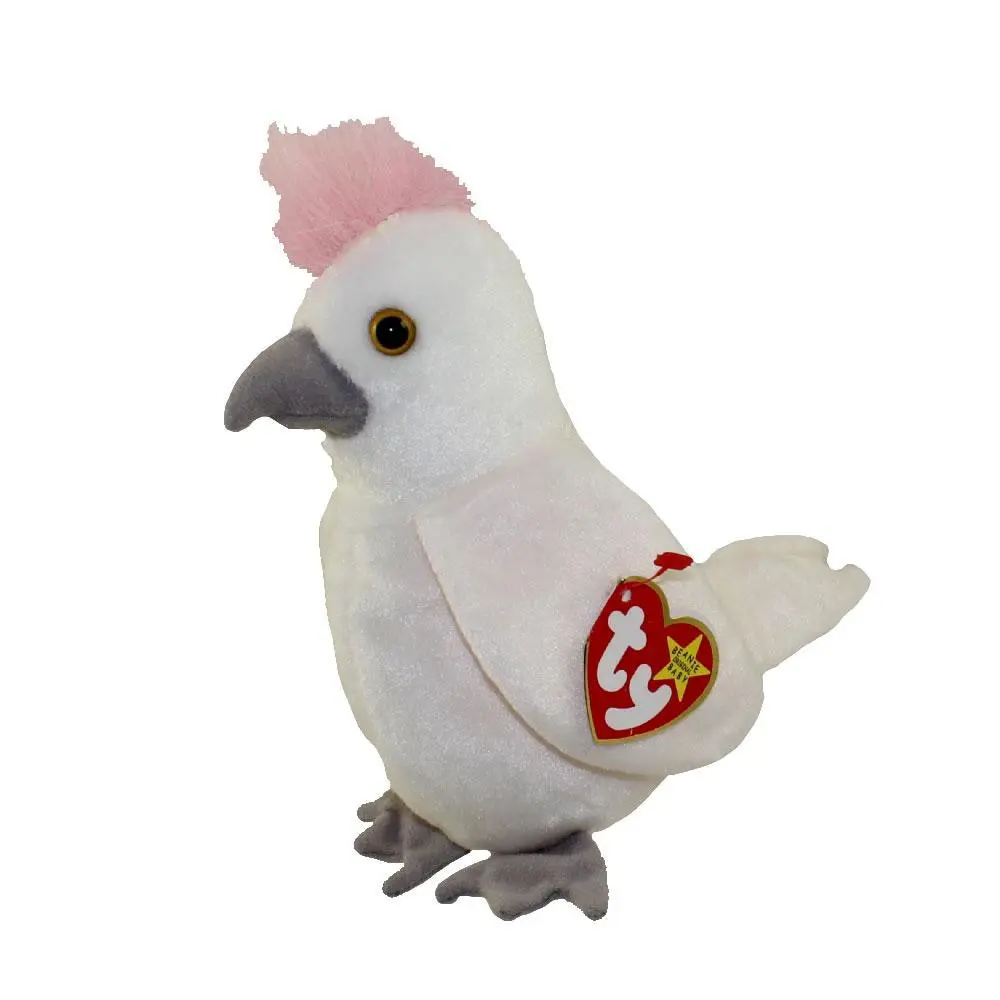 TY Beanie Baby - KUKU the Cockatoo Bird (6.5 inch) (1997) MWMTs