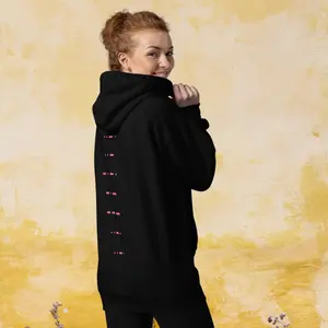 F*ck Off Morse Code Hoodie, Unisex Hoodie for Everyone, Pink Front Print