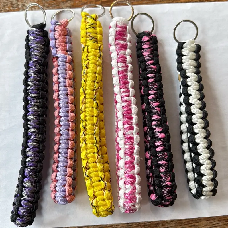 Colored Paracord Wristlet for Everyday Wear - Durable Material, Colorful Options, Perfect for Raising Awareness